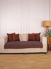 Jute Sofa Seat Cover – Copper, 70x30 Inch